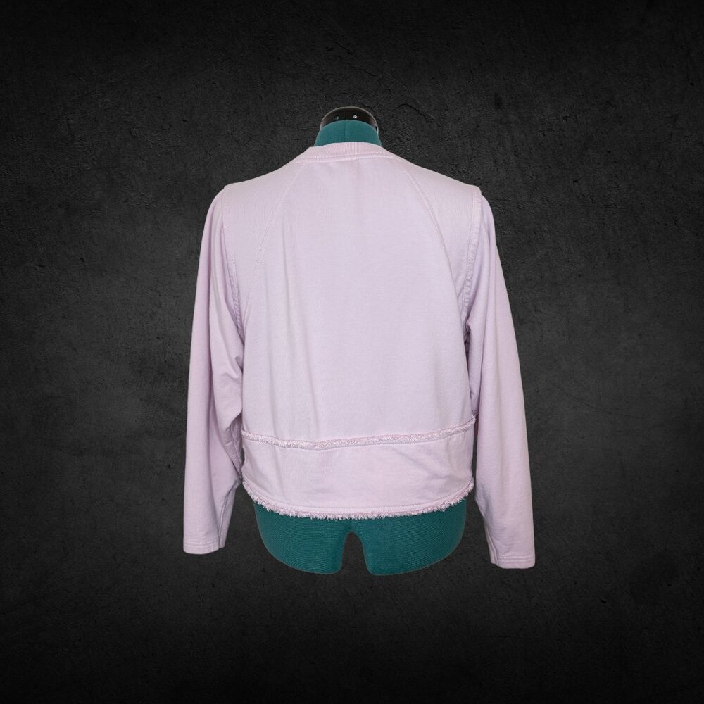FP Movement Lavender Y2K Distressed Sweatshirt, Small Petite - Picture 5 of 5